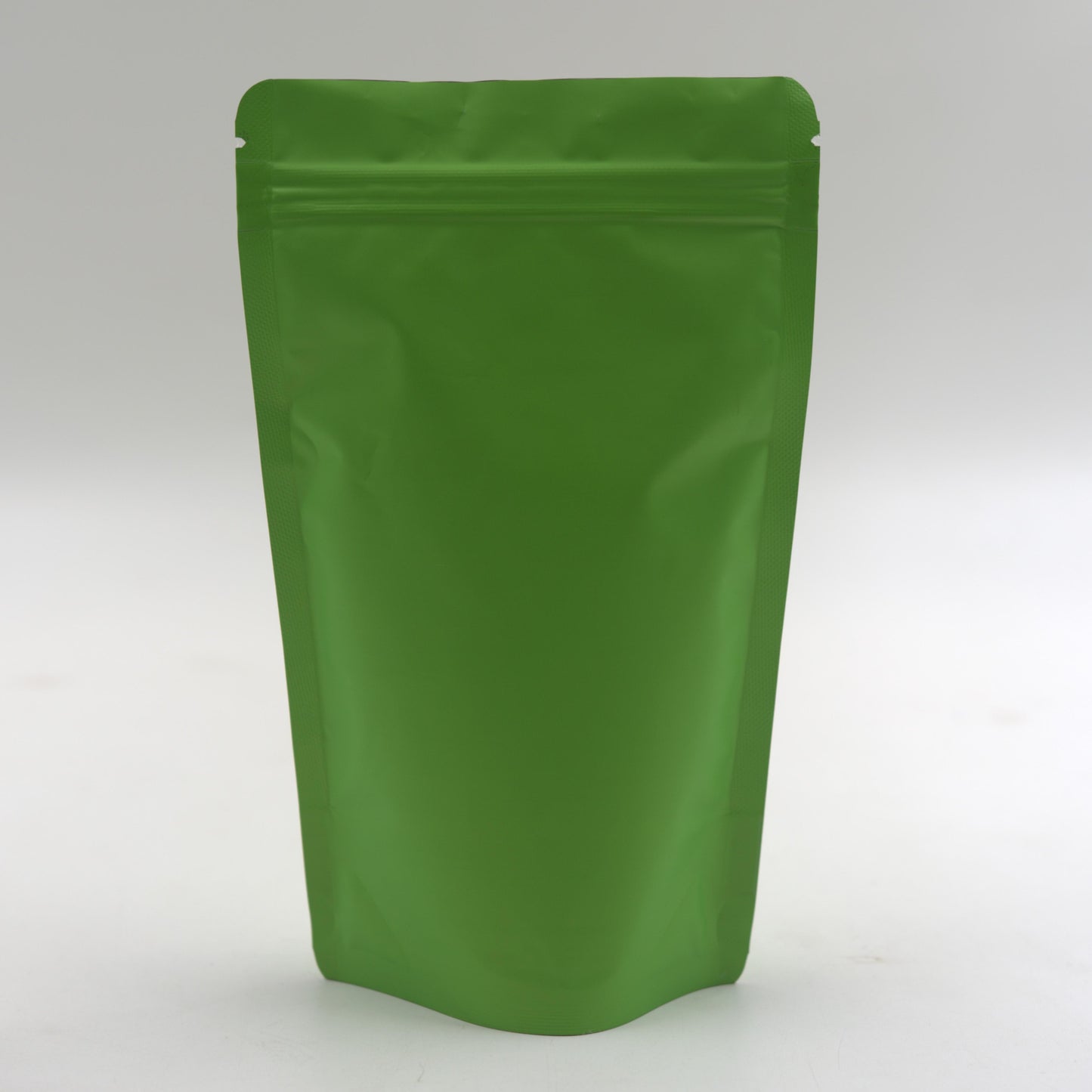 Green Standup Pouches With Zip 120mm x 200mm