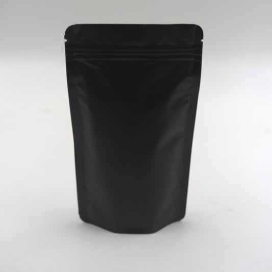 Black Standup Pouches with Zip - 120mm x 200mm