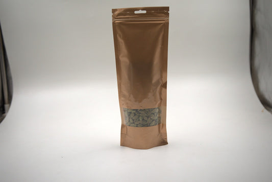 Gold Standup Pouch With Zip 100mm x 300mm