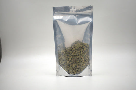 Stand Up Pouch Sliver back With Clear Front Window-Ziplock- 165x290 (100pcs)